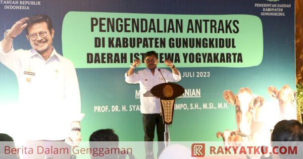 Mentan SYL Jempol Langkah Penanganan Antraks di Gunungkidul