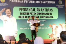 Mentan SYL Jempol Langkah Penanganan Antraks di Gunungkidul