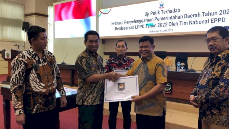 Sidrap Peringkat Pertama di Sulsel EPPD 2022