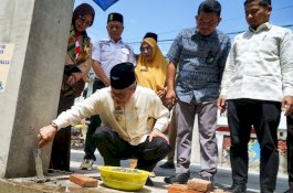 Letakkan Batu Pertama Masjid An Nasr, Wali Kota Parepare Tekankan Pendidikan Karakter