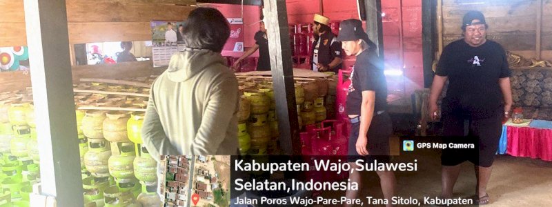 Polres Wajo&nbsp;Cek&nbsp;Pangkalan LPG 3 Kg