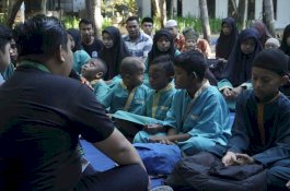 Peringati 10 Muharam 1445H, Managemen Bugis Waterpark Adventure Ajak Anak Panti Yasinan dan Bermain Wahana 