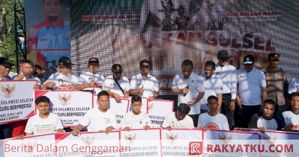 Kegiatan Anti-Mager di Sidrap, Sejumlah Guru dan Siswa Terima Bantuan dari Gubernur Sulsel