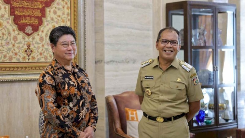 Bertemu Konsuler Jepang, Wali Kota Makassar Bahas Mitigasi Pesisir dan Transportasi Bawah Tanah