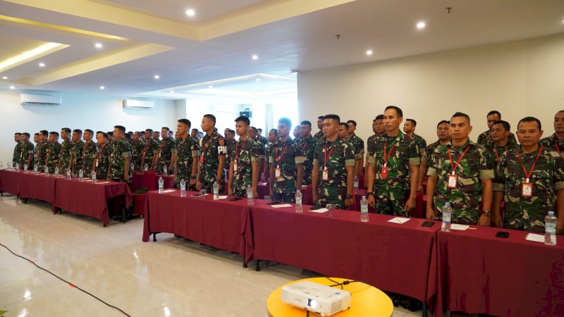 Puluhan Prajurit Kodam Hasanuddin dan Kostrad Ikuti Pelatihan Peningkatan Kemampuan Komunikasi 