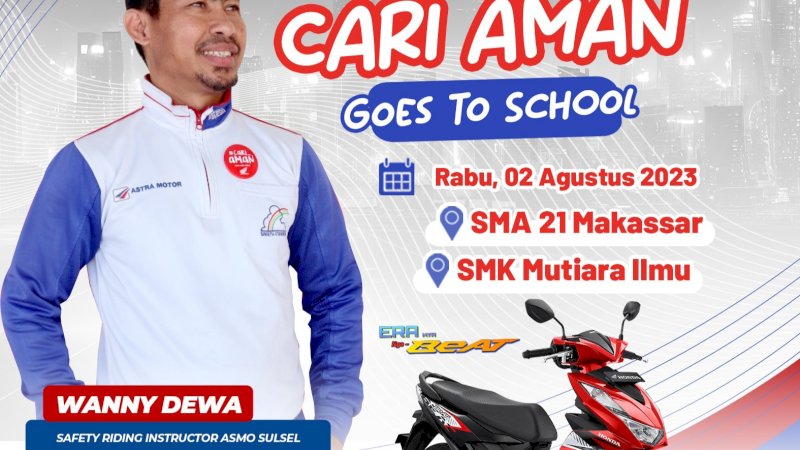 BPTD Kelas II Sulsel Gandeng Asmo Sulsel Roadshow ke Sekolah. Kali ini Giliran SMA 21 Makassar