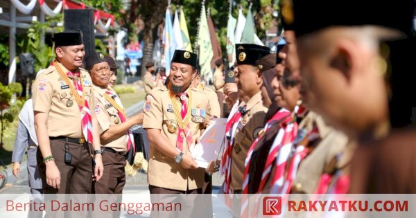 Bupati Gowa Hadiri Pelepasan Kontingen Sulsel Menuju Raimuna Nasional