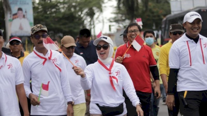 Dihadiri 50 Ribu Masyarakat, Kirab Bendera Merah Putih di Luwu Utara Pecahkan Rekor