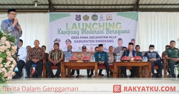 Kemenag dan Pemkab Enrekang Luncurkan Kampung Moderasi Beragama di Desa Pana