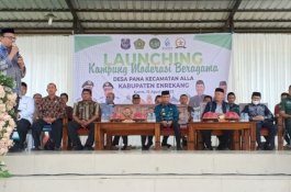 Kemenag dan Pemkab Enrekang Luncurkan Kampung Moderasi Beragama di Desa Pana