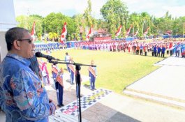 Pemkab Wajo Meriahkan HUT Kemerdekaan RI dengan Gerak Jalan dan Karnaval