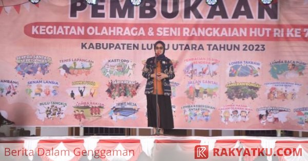 Resmi Dibuka Bupati, Puluhan Kegiatan Meriahkan HUT Kemerdekaan RI di Luwu Utara