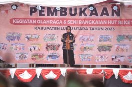 Resmi Dibuka Bupati, Puluhan Kegiatan Meriahkan HUT Kemerdekaan RI di Luwu Utara