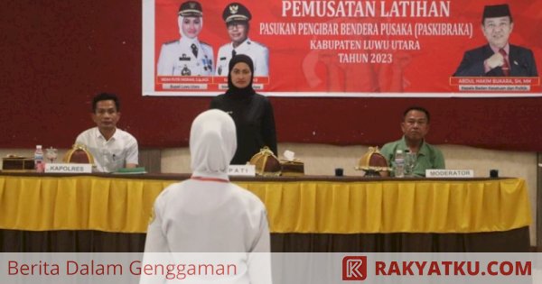 Jelang HUT ke-78 RI, Bupati Luwu Utara Beri Motivasi kepada Anggota Paskibraka