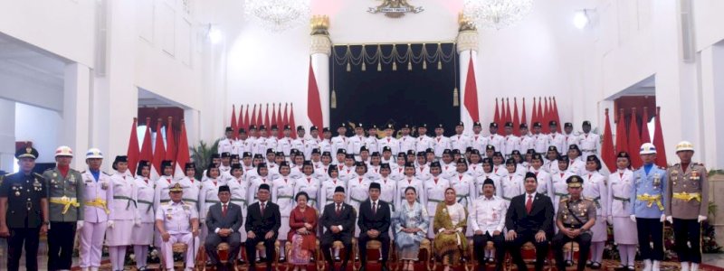 Presiden Jokowi Kukuhkan 76 Anggota Paskibraka 2023, Ini Daftar Lengkapnya