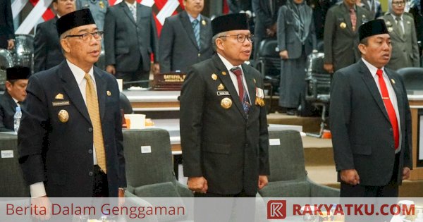 Taufan Pawe dan Forkopimda Ikuti Paripurna Istimewa Secara Virtual