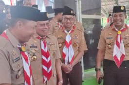 Taufan Pawe Buka Persami Pramuka Cabang Parepare