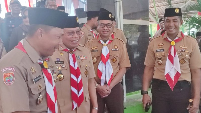 Taufan Pawe Buka Persami Pramuka Cabang Parepare