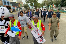Jalan Santai Peringati Hari Pengendalian Nyamuk Nasional Dilepas PJ Sekprov dan Bupati Pinrang
