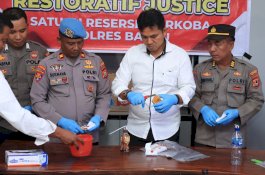 Polres Barru Musnahkan Barang Bukti Sabu Dari Tiga Tersangka