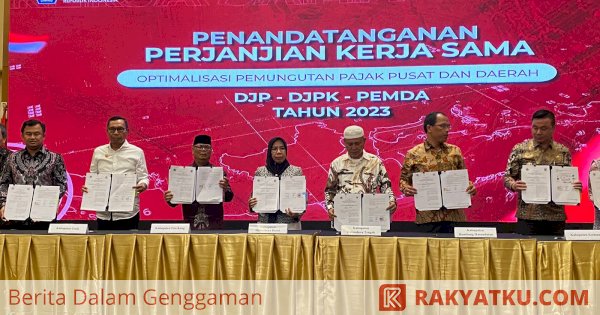 Optimalkan Penerimaan Pajak, Bupati Enrekang Teken Perjanjian Kerjasama dengan DJP-DJPK