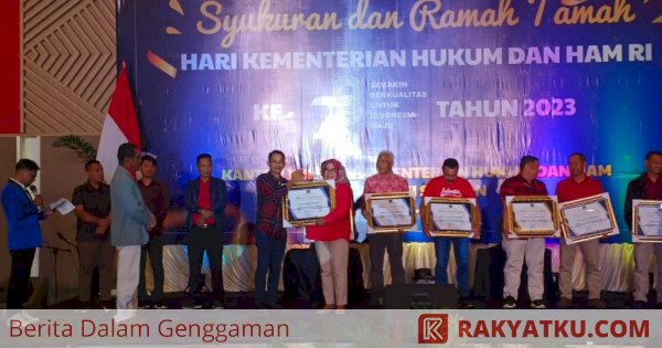 Rutan Kelas II B Barru Raih Dua Penghargaan dari Kemenkumham Sulsel