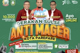 Besok Gubernur Andi Sudirman Jalan Anti Mager di Parepare