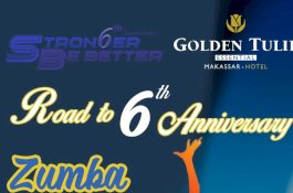 Sambut Annivetsary ke-6, Hotel Golden Tulip Essential Gelar Zumba