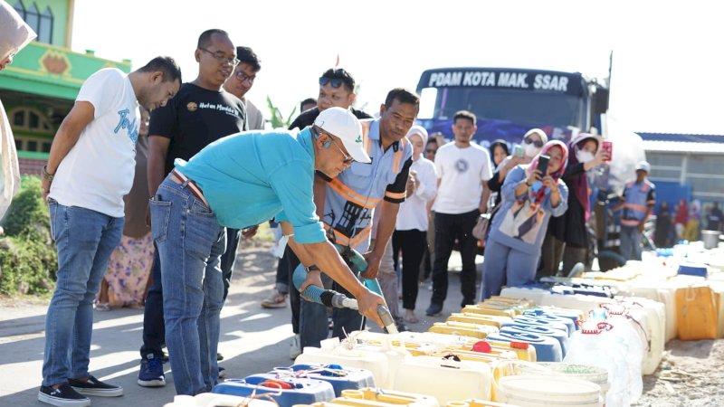 WARNING, Pengantaran Air Lewat Mobil Tangki Perumda Air Minum Kota Makassar, Gratis!