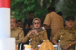 Hadiri Apel Besar Akhir Masa Jabatan Gubernur Sulsel, Bupati Luwu Utara Sampaikan Terima Kasih