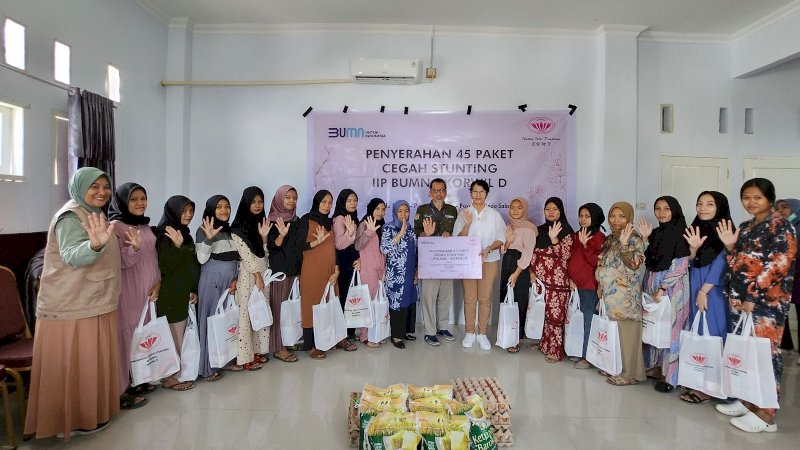 IIP BUMN Korwil D Salurkan Bantuan Program Cegah Stunting di Sulawesi Barat