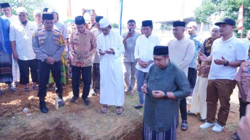 Masjid Besar Kecamatan Mandai Resmi Dibangun, Ini Pesan Bupati Maros Chaidir Syam