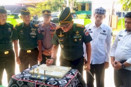 Dandim Wajo Resmikan Kantor Koramil Sajoanging