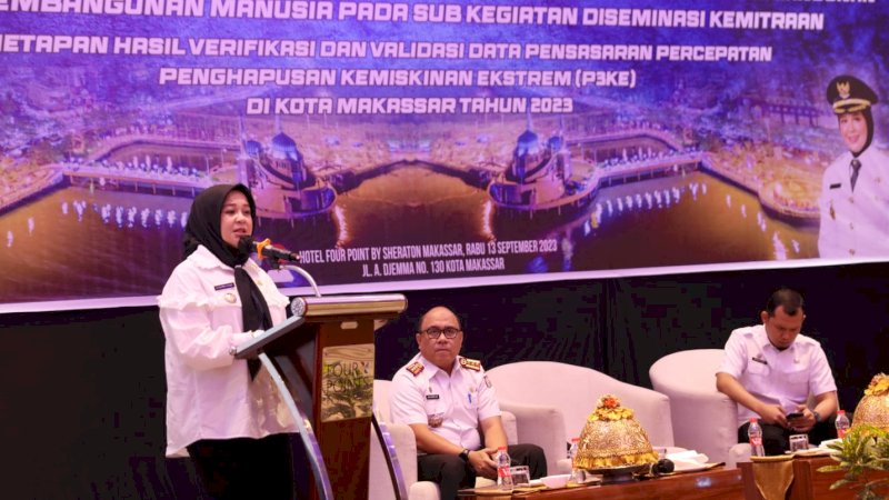 Fatmawati Rusdi dan 15 Kecamatan MoU Bangun Komitmen Hapus Kemiskinan Ekstrem di Makassar 