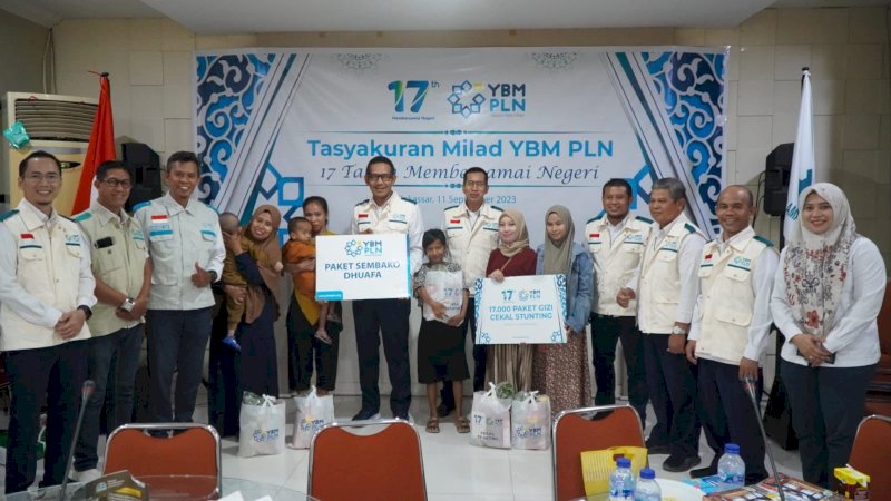 Peduli Stunting, YBM PLN UID Sulselrabar Salurkan Bantuan di Tiga Provinsi