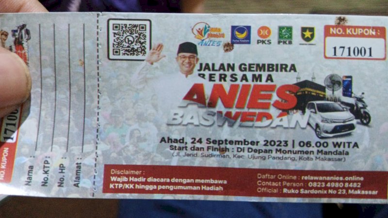 Anies-Cak Imin Akan Hadiri Jalan Gembira di Makassar, Puluhan Ribu Masyarakat Telah Mendaftar Hadir