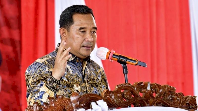 Pj (Penjabat) Gubernur Sulawesi Selatan (Sulsel), Bahtiar Baharuddin. (Foto: Pemprov Sulsel)