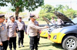 Kapolres Wajo Pimpin Apel Ops Mantap Brata 2023 dan Pemeriksaan Kendaraan