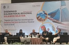 DJP Sulselbartra Laporkan Penerimaan Pajak Hingga Agustus 2023 Capai 65,50 Persen