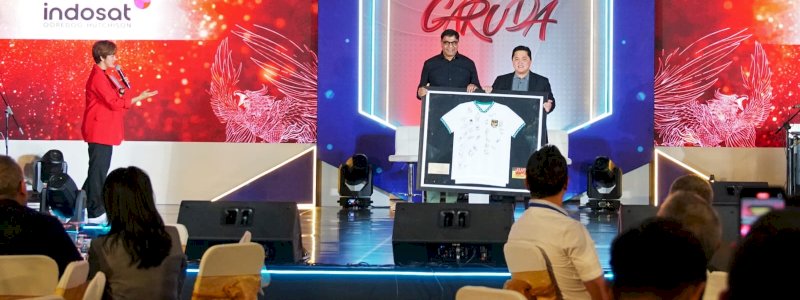 Indosat Umumkan Jadi Sponsor Resmi Tim Nasional Sepak Bola PSSI