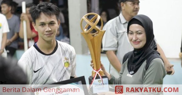 Ditutup IDP, Tim Polres Lutra Juara Turnamen Sepak Takraw Kamiri Cup