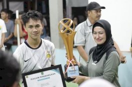 Ditutup IDP, Tim Polres Lutra Juara Turnamen Sepak Takraw Kamiri Cup