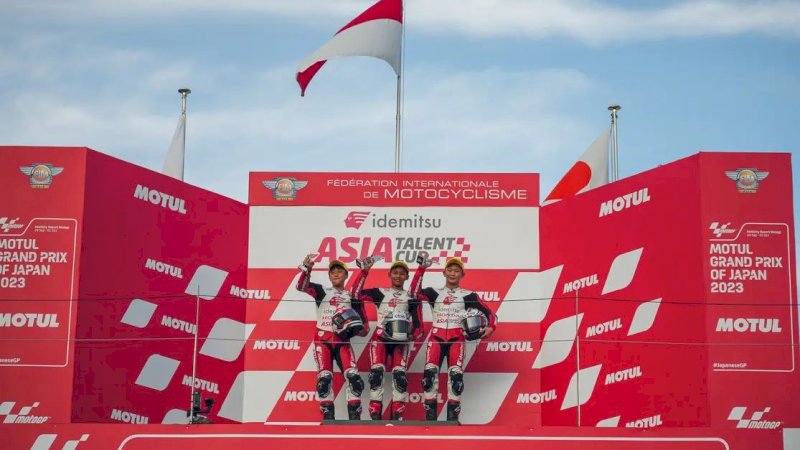 Sejarah Bagi Pebalap Astra Honda, Lagu Indonesia Raya Berkumandang Dua Kali di international IATC Motegi 