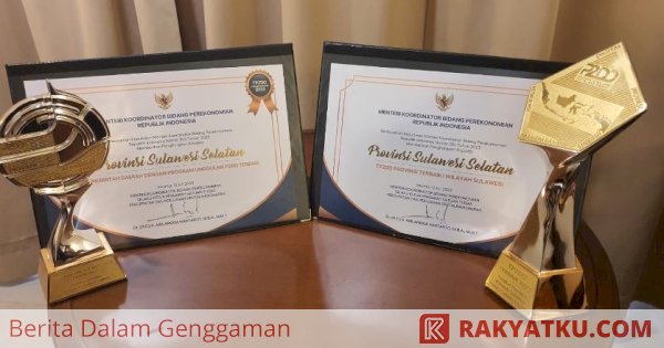 Pemprov Sulsel Raih Dua Penghargaan Percepatan dan Perluasan Digitalisasi Daerah