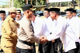 Polres Wajo Apel Siaga Pasukan Pengamanan Pilkades Serentak Tahun 2023