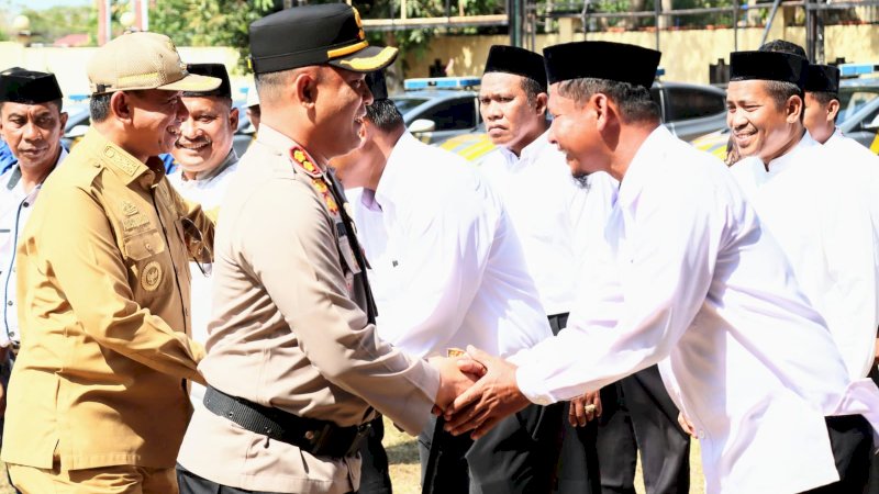 Polres Wajo Apel Siaga Pasukan Pengamanan Pilkades Serentak Tahun 2023