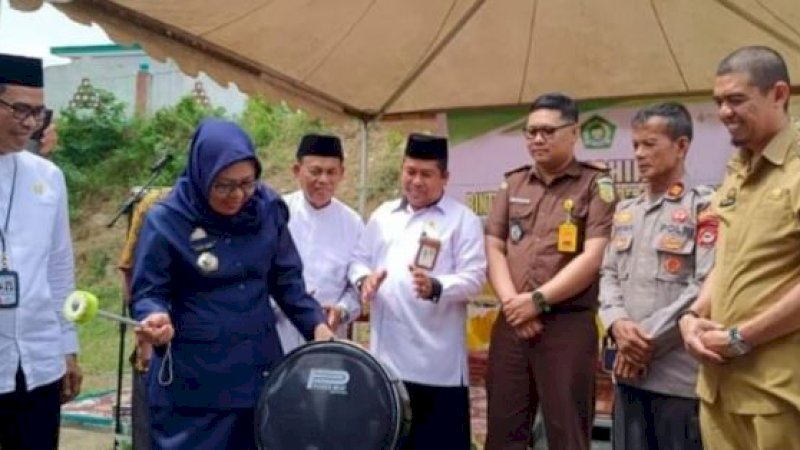 Peluncuran Kampung Moderasi Beragama di Jalan Andi Makkulau, Kelurahan Bukit Indah, Kecamatan Soreang, Kota Parepare, Rabu (12/7/2023).