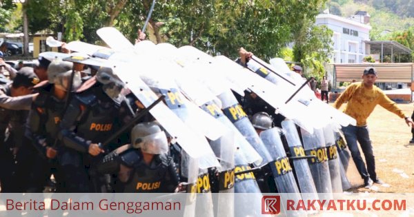 Pengamanan di Wajo Gelar Simulasi Sispamkota