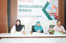 710 Karyawan RSUD Andi Makkasau Ikuti In-house Training Managemen Resiko