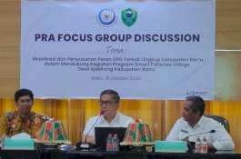 Pemkab Barru Diskusi Soal Pencanangan Program Desa Cerdas Perikanan